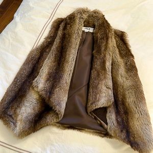 Faux fur vest